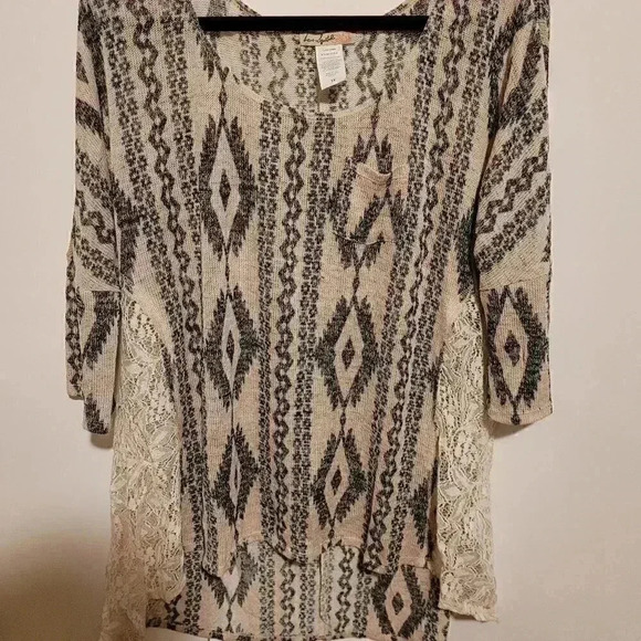 Love Squared Tribal Patterned Shirt - Picture 1 of 3